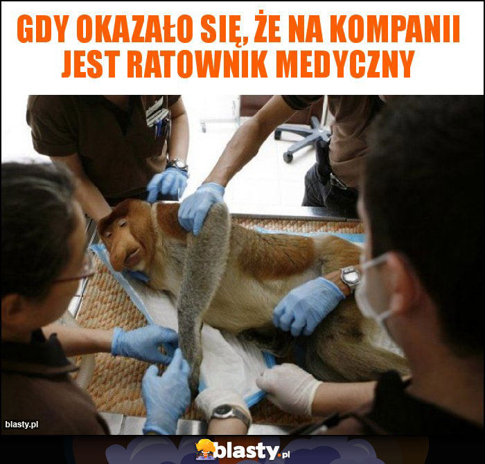 Gdy okazało się, że na kompanii jest ratownik medyczny