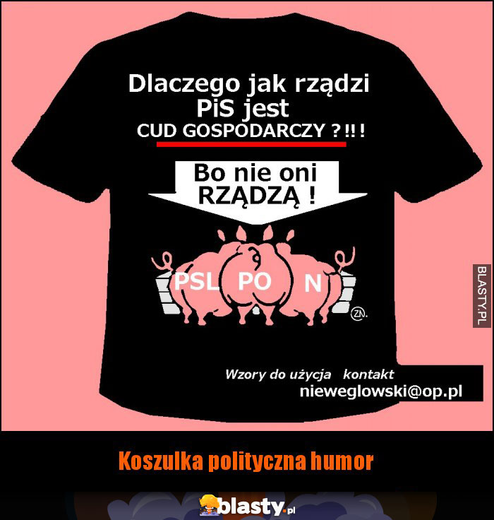 Koszulka polityczna humor