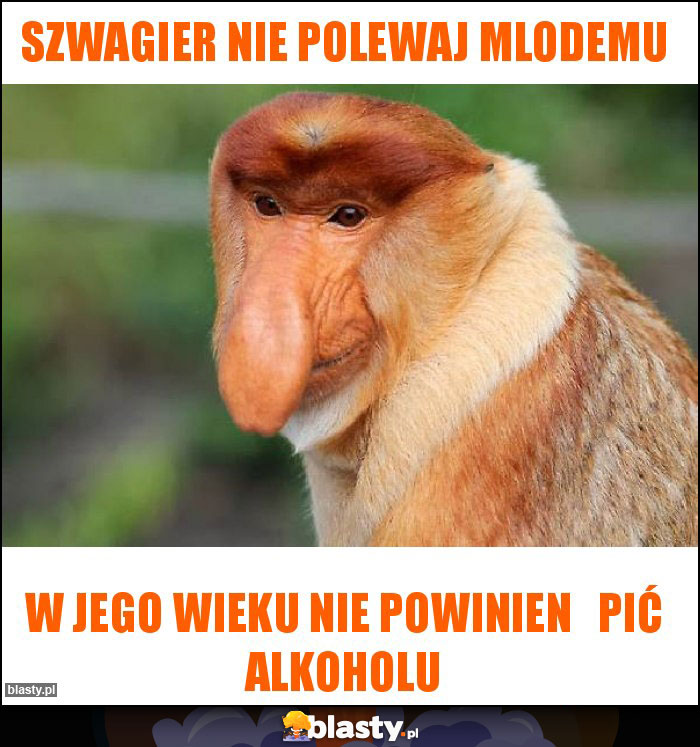 Szwagier nie polewaj mlodemu