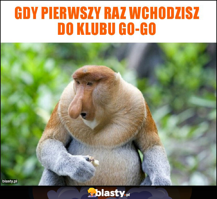 Gdy pierwszy raz wchodzisz do klubu go-go