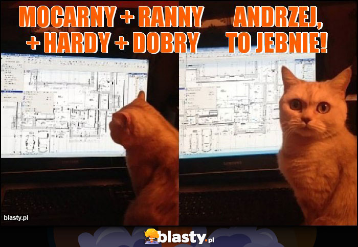 Mocarny + Ranny       Andrzej,    + Hardy + Dobry      to jebnie!