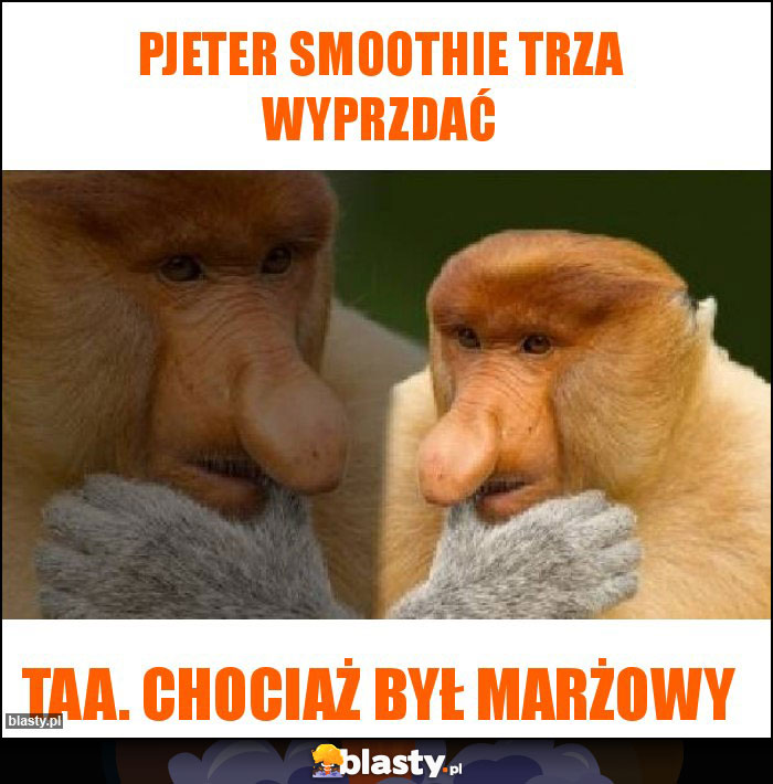 Pjeter Smoothie trza wyprzdać