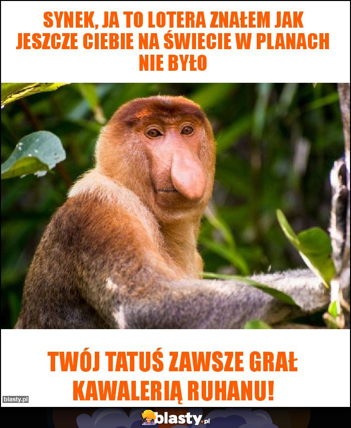 Synek, ja to lotera znałem jak jeszcze Ciebie na świecie w planach nie było