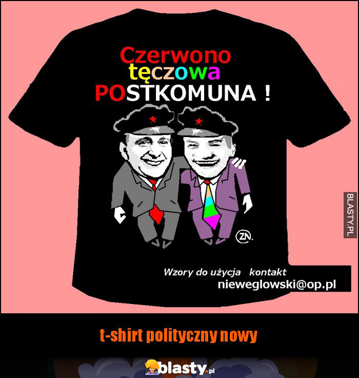 t-shirt polityczny nowy