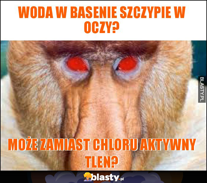 Woda w basenie szczypie w oczy?