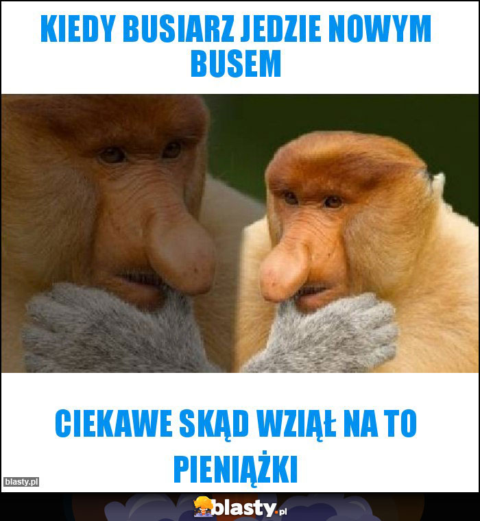 Kiedy busiarz jedzie nowym busem