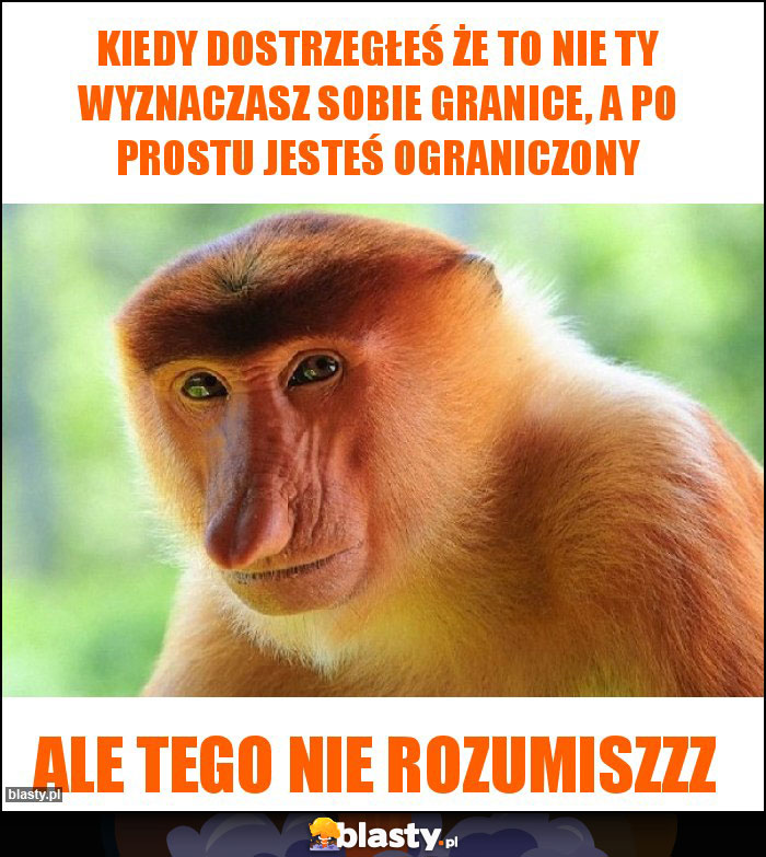 Kiedy dostrzegłeś że to nie Ty wyznaczasz sobie granice, a po prostu jesteś ograniczony