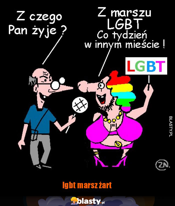 lgbt marsz żart