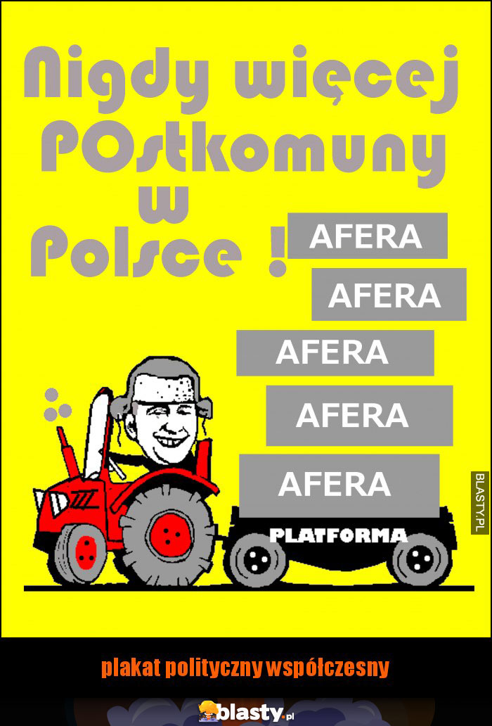 plakat polityczny współczesny