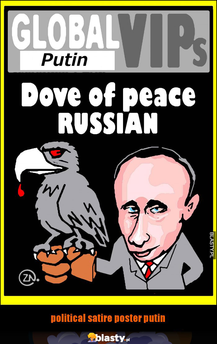 political satire poster putin