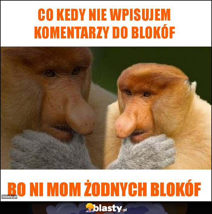 Co kedy nie wpisujem komentarzy do blokóf