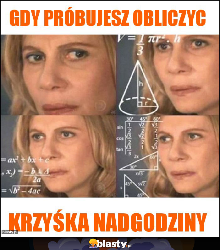 Gdy próbujesz obliczyc