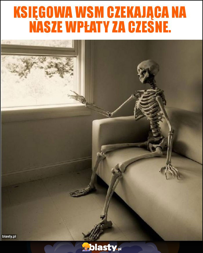 Księgowa WSM czekająca na nasze wpłaty za czesne.