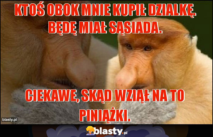 Ktoś obok mnie Kupił dzialkę. Będę miał sąsiada.