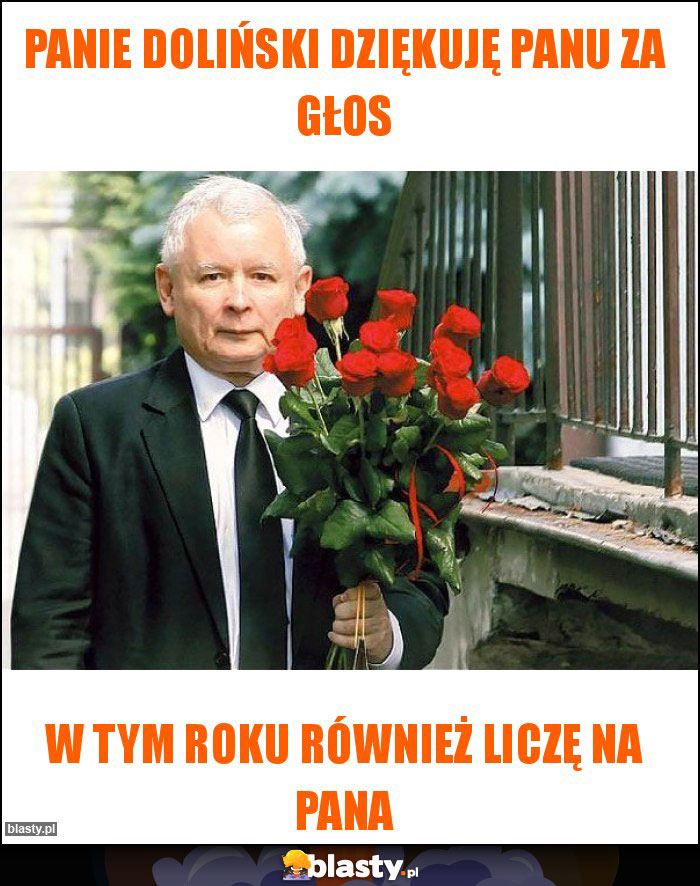 Panie Doliński dziękuję panu za głos