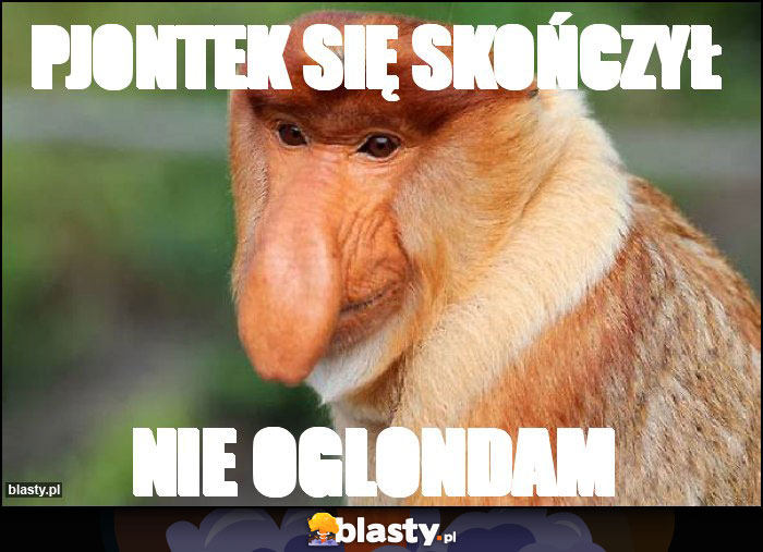 Pjontek się skończył