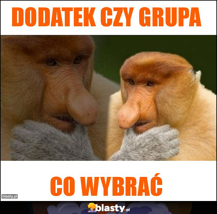 Dodatek czy grupa