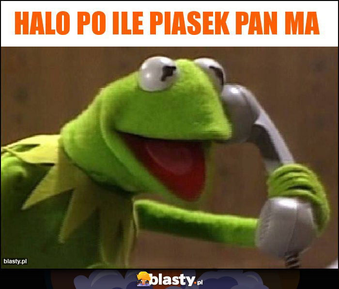 Halo po ile piasek Pan ma