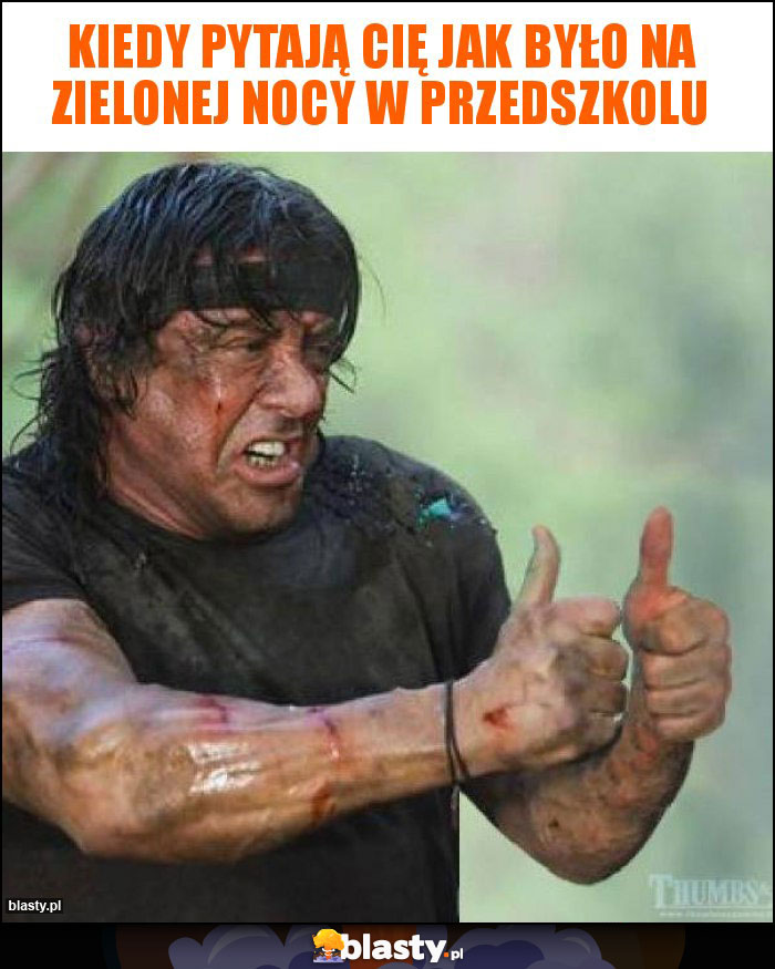 Kiedy pytają Cię jak było na zielonej nocy w przedszkolu