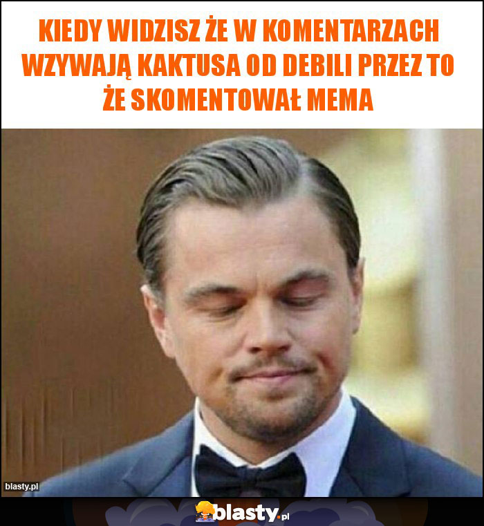 Kiedy widzisz że w komentarzach wzywają kaktusa od debili przez to że skomentował mema