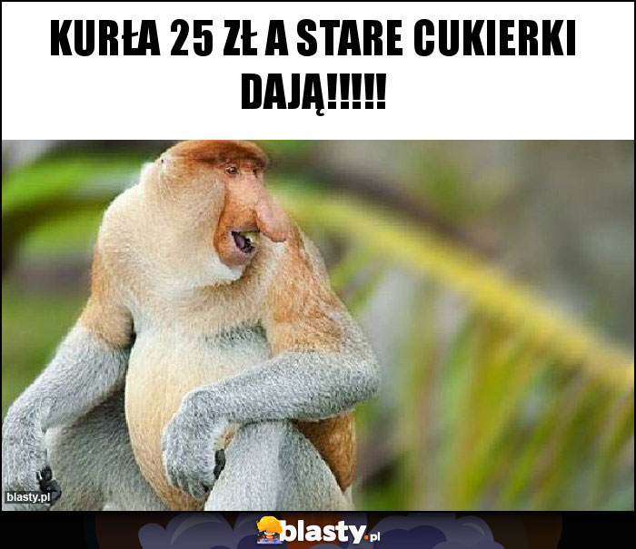 Kurła 25 zł a stare cukierki dają!!!!!