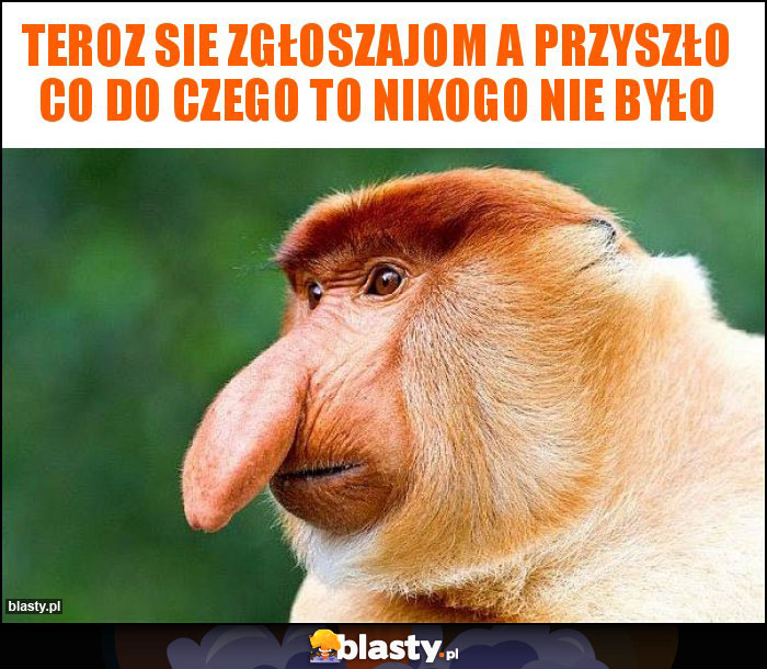 Teroz sie zgłoszajom a przyszło co do czego to nikogo nie było