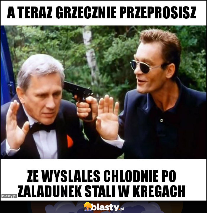 A TERAZ GRZECZNIE PRZEPROSISZ