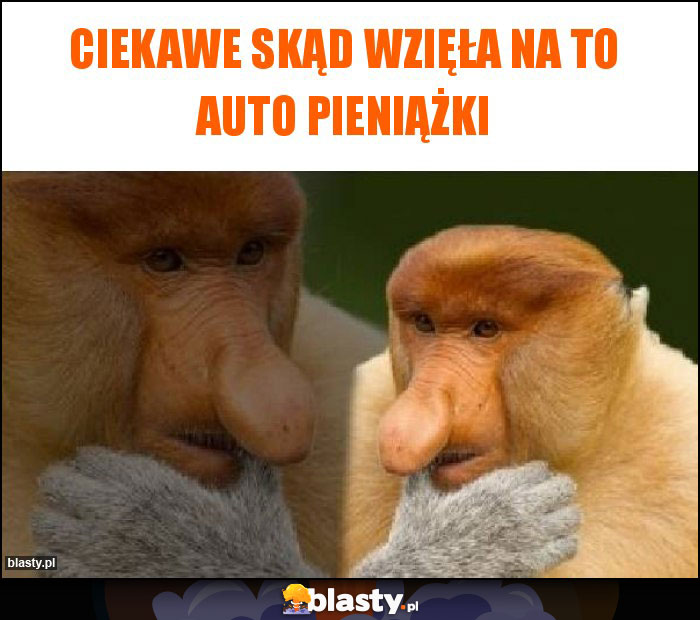 Ciekawe skąd wzięła na to auto pieniążki