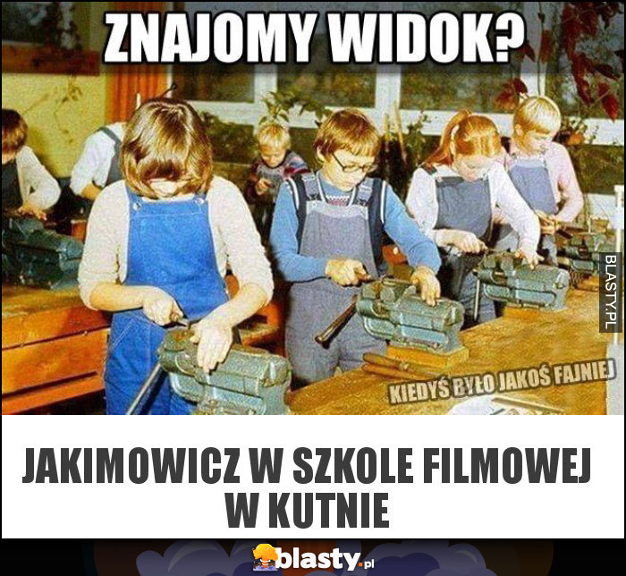 Jakimowicz w szkole filmowej w Kutnie