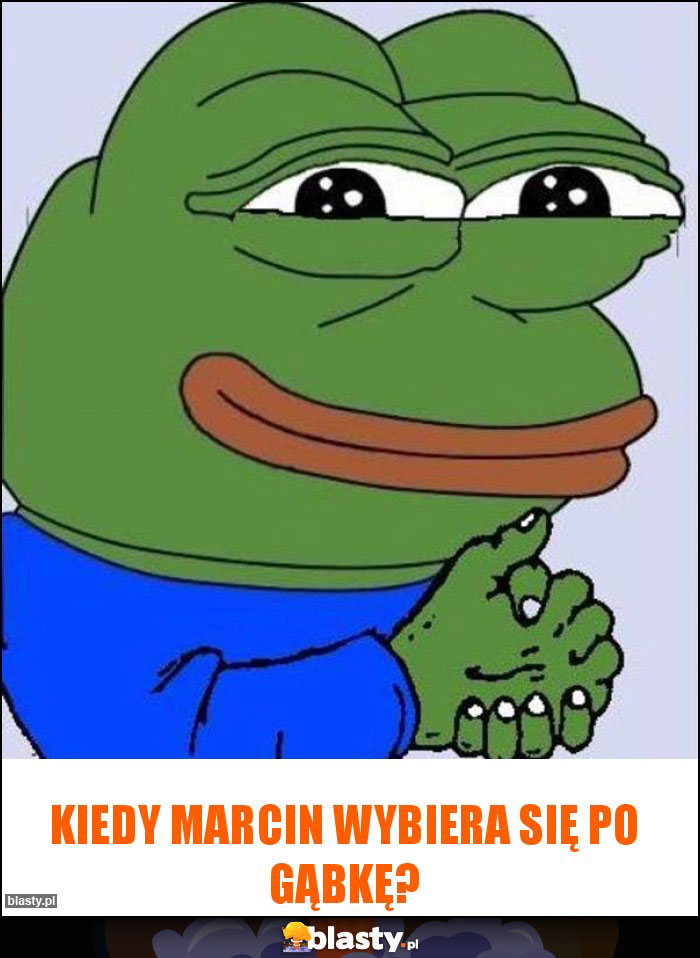 Kiedy Marcin wybiera się po gąbkę?