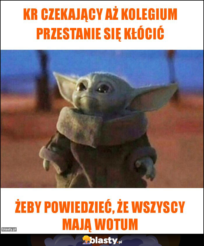 KR czekający aż kolegium przestanie się kłócić