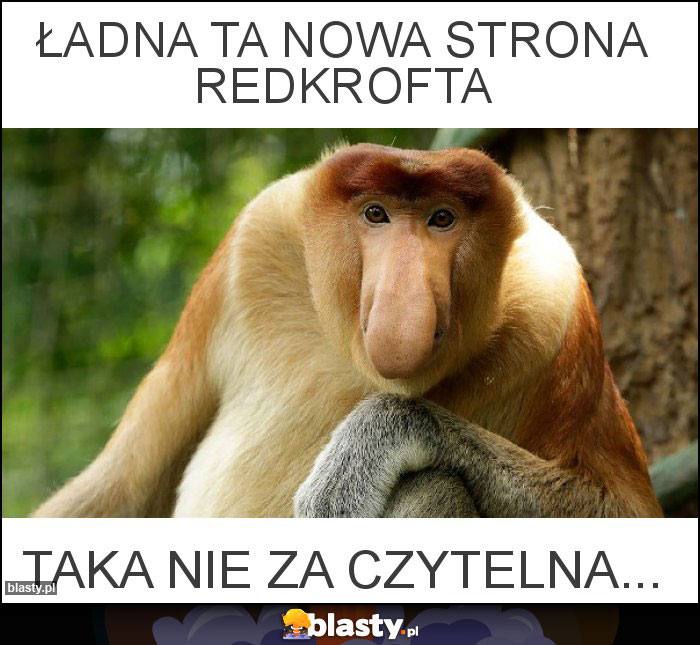 Ładna ta nowa strona Redkrofta