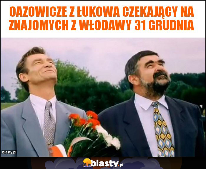 Oazowicze z Łukowa czekający na znajomych z Włodawy 31 grudnia