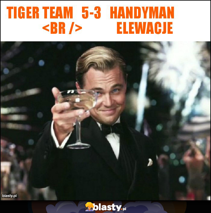 Tiger Team   5-3   handyman              
             elewacje