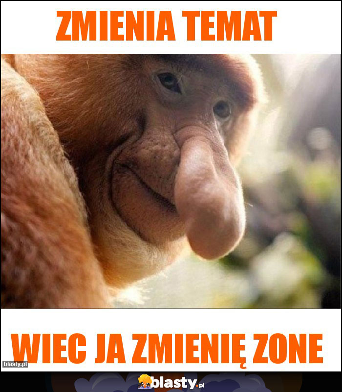 Zmienia temat