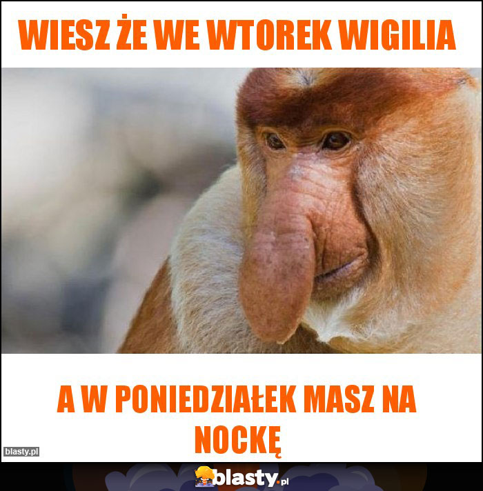 Wiesz że we wtorek Wigilia