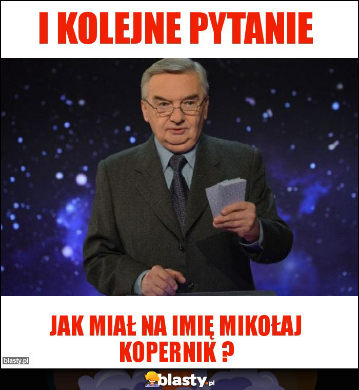 I kolejne pytanie