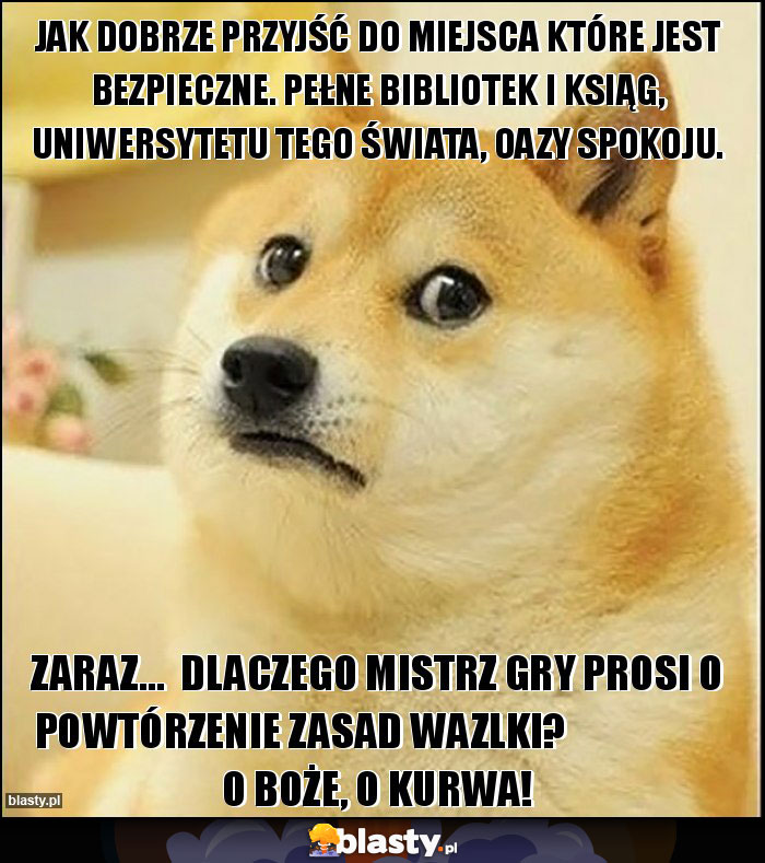 Jak dobrze przyjść do miejsca które jest bezpieczne. Pełne bibliotek i ksiąg, uniwersytetu tego świata, oazy spokoju.