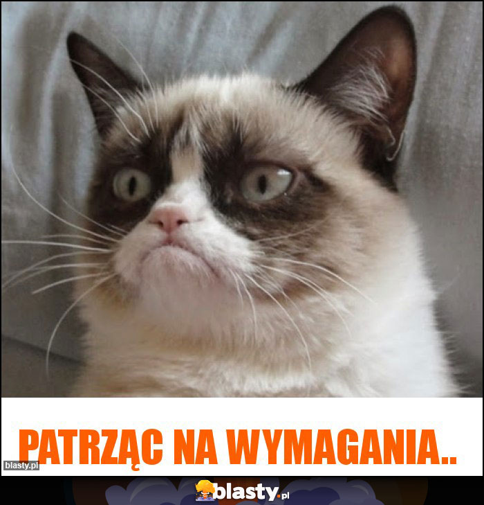 Patrząc na wymagania..