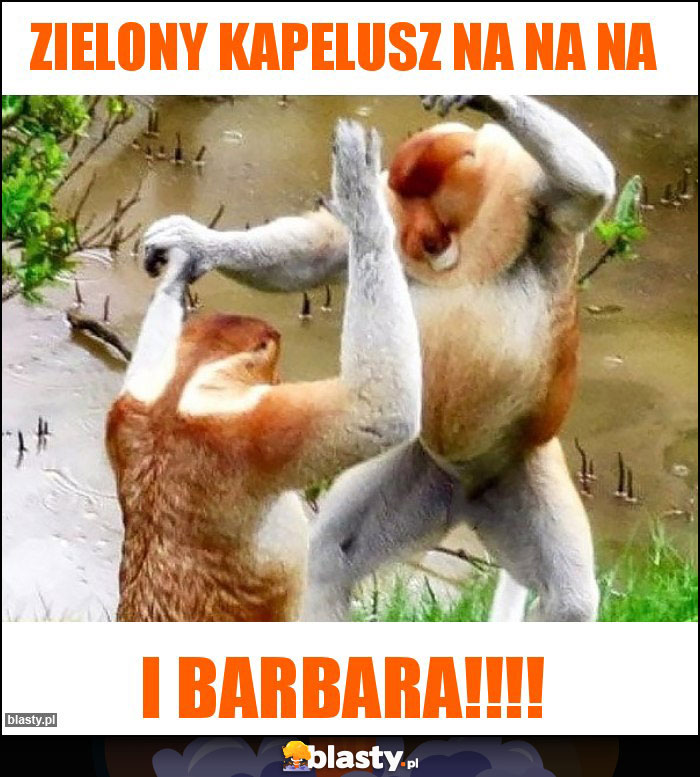 Zielony kapelusz na na na