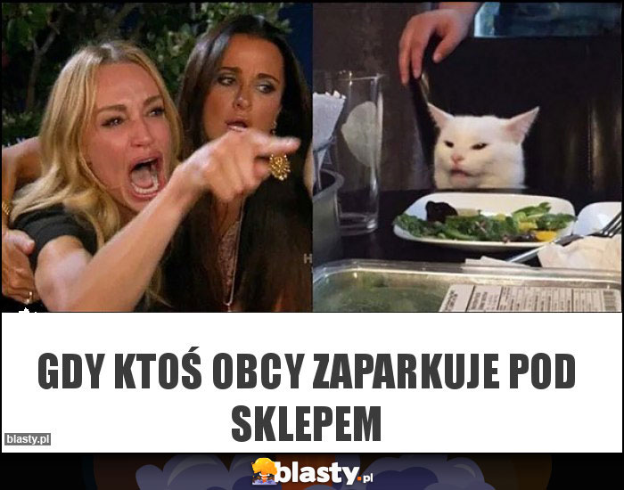 Gdy ktoś obcy zaparkuje pod sklepem