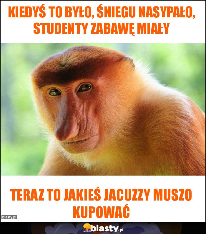 Kiedyś to było, śniegu nasypało, studenty zabawę miały