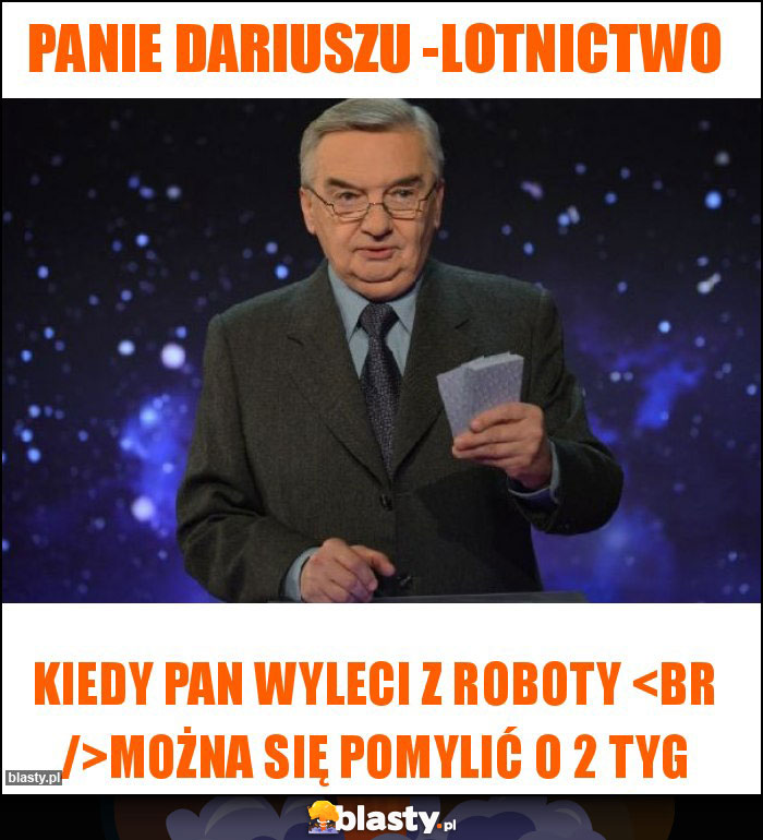 Panie Dariuszu -lotnictwo