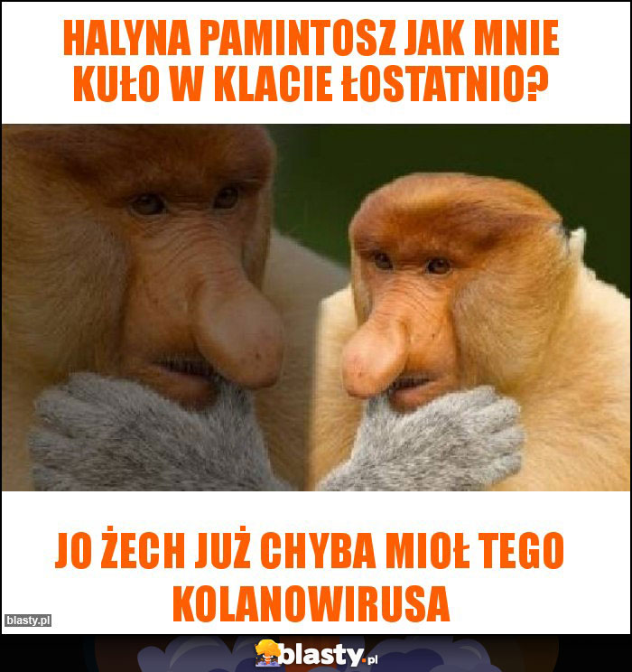 Halyna pamintosz jak mnie kuło w klacie łostatnio?