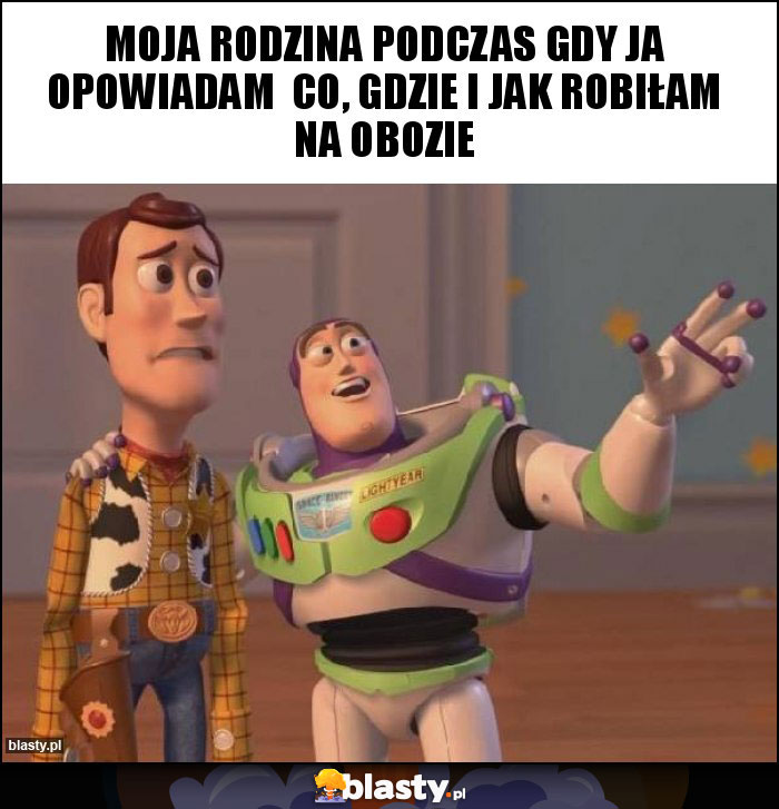 Moja rodzina podczas gdy ja opowiadam  co, gdzie i jak robiłam na obozie