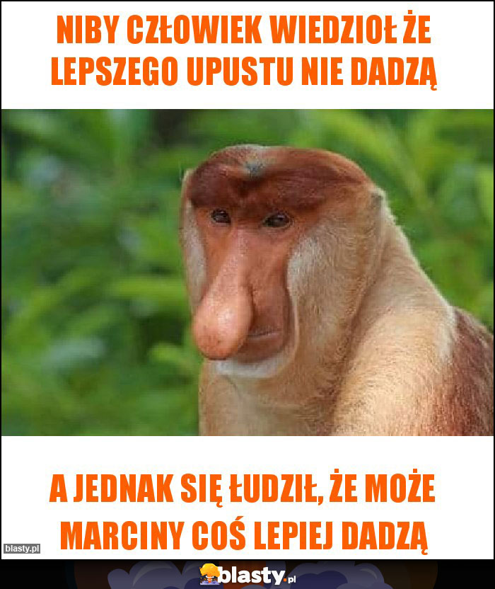 Niby człowiek wiedzioł że lepszego upustu nie dadzą