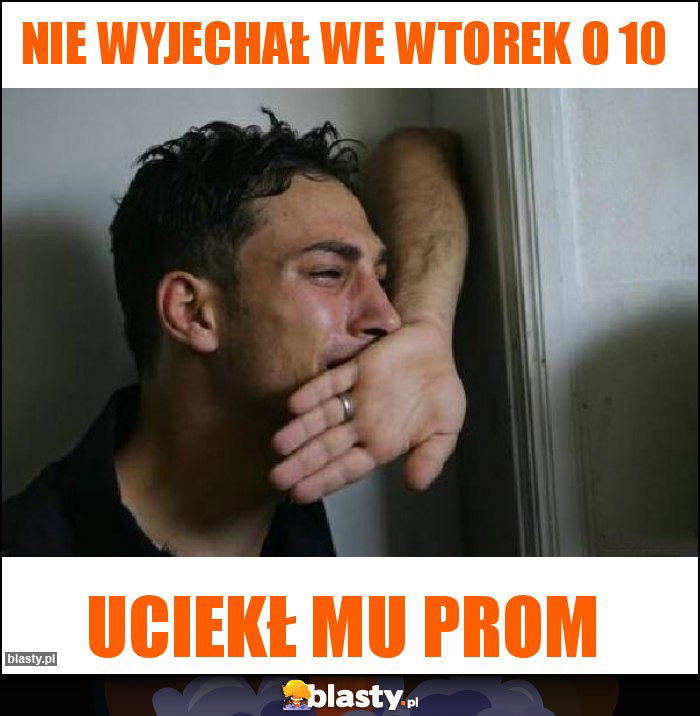 Nie wyjechał we wtorek o 10