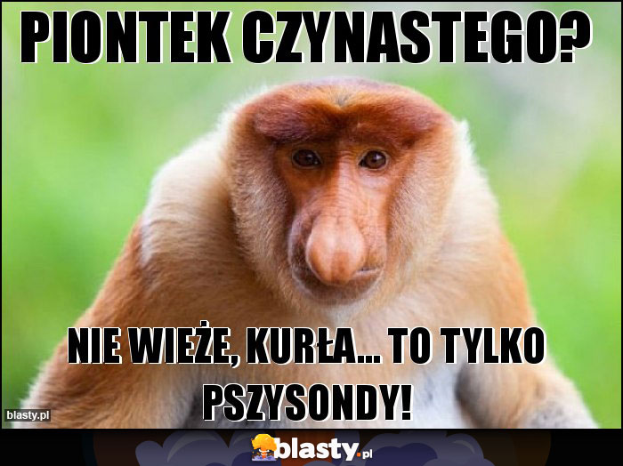 Piontek czynastego?