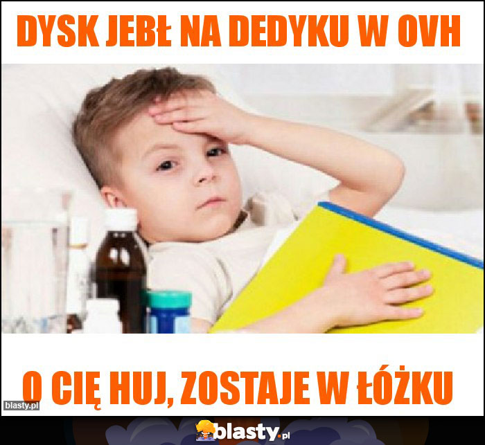 Dysk jebł na dedyku w OVH