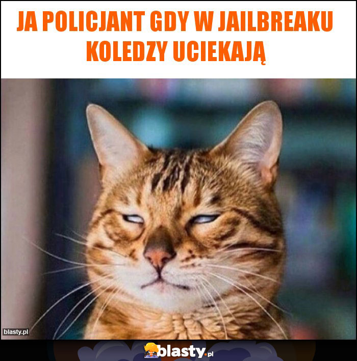 JA policjant gdy w jailbreaku koledzy uciekają